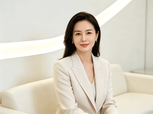 正常下巴和后缩下巴